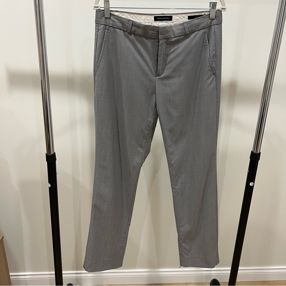 Banana Republic - Ryan - Light Gray Tailored Dress Pants